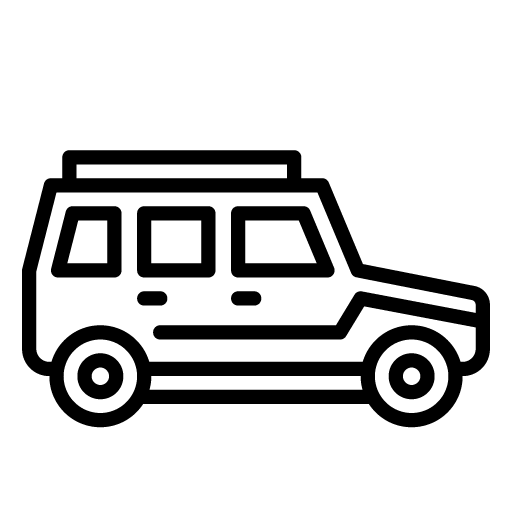 Iceland 4x4 car icon