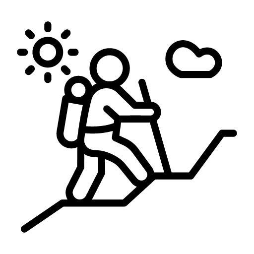 Iceland hiking icon