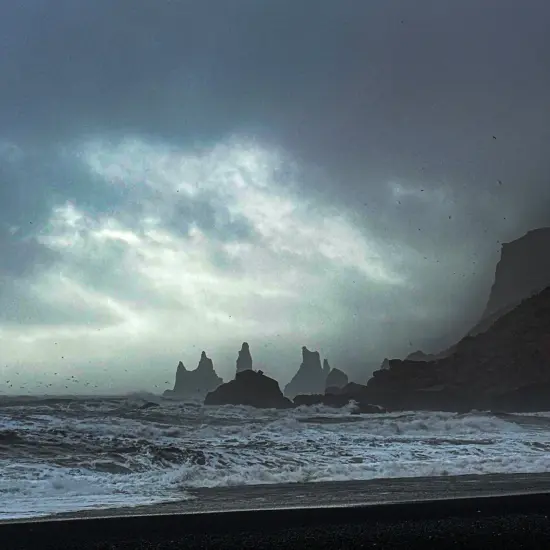 Reynisdrangar sea stacks